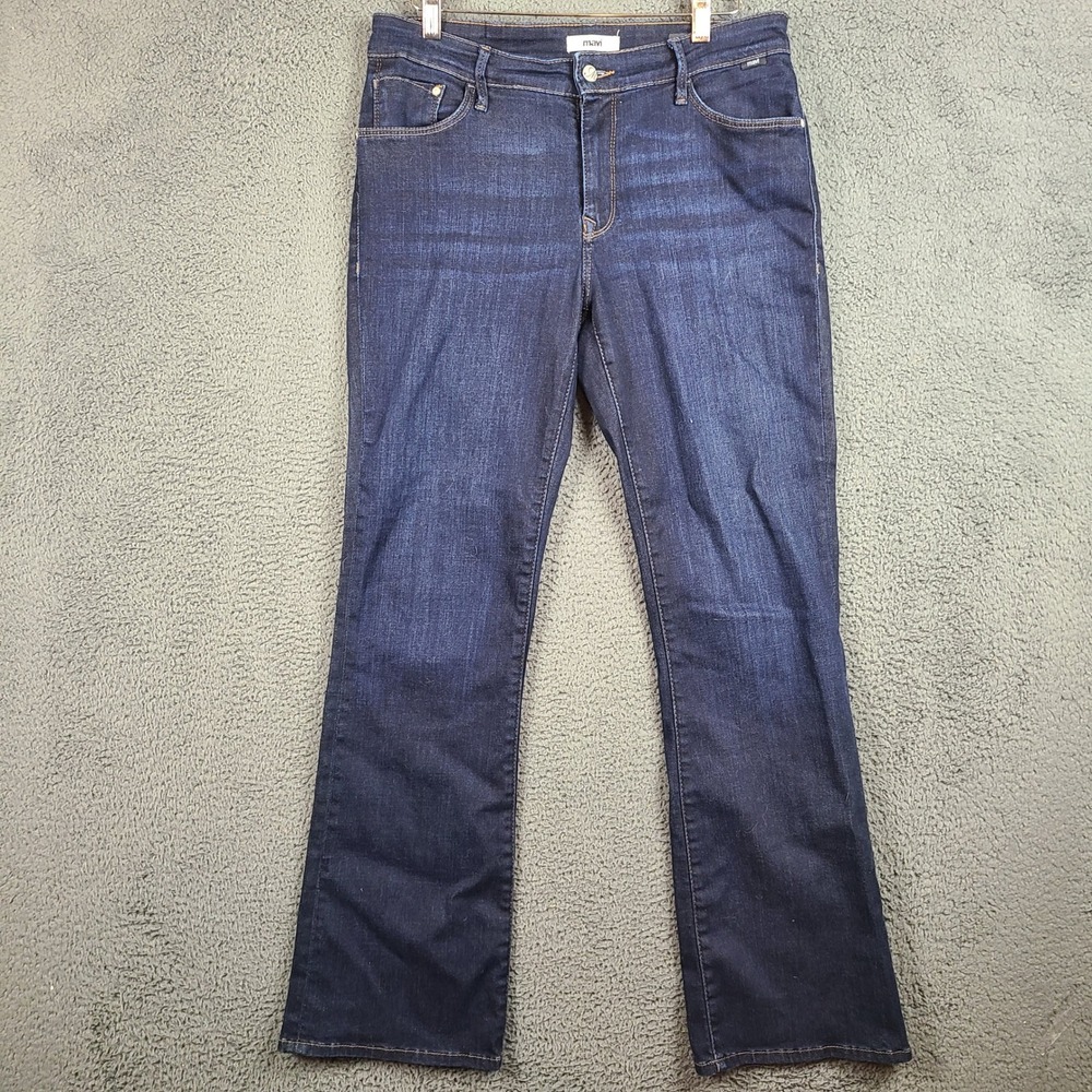Mavi Molly Mid-Rise Classic Bootcut Jeans Dark Wash Indigo 31/32